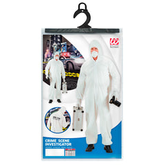 Déguisement Police Scientifique Blanc Adulte / Costume Enquêteur Scene Du Crime / La Maison Du Déguisement