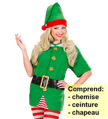 Déguisement Lutin De Noël Femme / Costume Elfe Qui Aide Le Père Noël Adulte / La Maison Du Déguisement