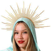 Serre tête Soleil Dorée / Couronne Tête Or / Tiare Diadème halo Orion / La Maison Du Déguisement