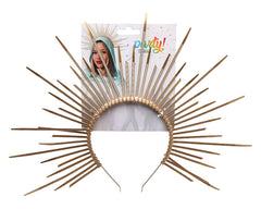 Serre tête Soleil Dorée / Couronne Tête Or / Tiare Diadème halo Orion / La Maison Du Déguisement