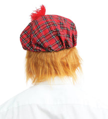 Béret écossais avec cheveux / Coiffe Ecossaise / Chapeau Ecossaise / La Maison du Déguisement