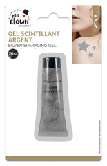 Gel Paillettes Argent / Maquillage Tube Gel Paillettes Argent / la maison Du Déguisement