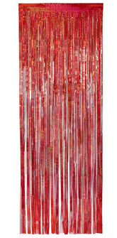 Rideau Lamé Rouge / Rideau Métallique Rouge / Rideau Décoratif / La Maison Du Déguisement