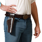 Holster Cowboy Marron Luxe / Ceinturon Cow-boy Luxe / Ceinture Western / La Maison du Déguisement