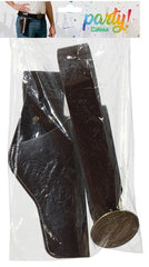 Holster Cowboy Marron Luxe / Ceinturon Cow-boy Luxe / Ceinture Western / La Maison du Déguisement