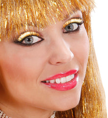 Faux Cils Métallisé Or / La Maison Du Déguisement