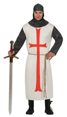 Déguisement Templier Adulte / Costume Chevalier Adulte / Costume Médiéval, Croisé Adulte / La Maison Du Déguisement