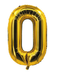 Ballon Aluminium Chiffre 0 Doré / La Maison Du Déguisement