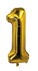 Ballon Aluminium Chiffre 1 Doré / La Maison Du Déguisement