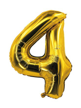 Ballon Aluminium Chiffre 4 Doré / La Maison Du Déguisement