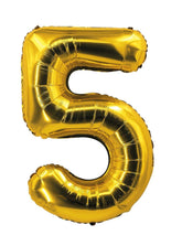 Ballon Aluminium Chiffre 5 Doré / La Maison Du Déguisement