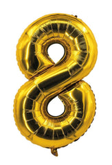 Ballon Aluminium Chiffre 8 Doré / La Maison Du Déguisement