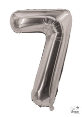 Ballon Aluminium Chiffre 7 Argent / La Maison Du Déguisement