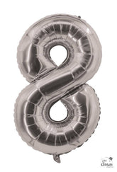 Ballon Aluminium Chiffre 8 Argent / La Maison Du Déguisement