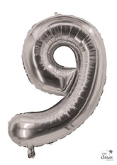 Ballon Aluminium Chiffre 9 Argent / La Maison Du Déguisement