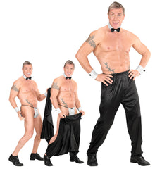 Pantalon Stripteaseur Noir / Pantalon Strip-teaser Detachable Noir / La Maison Du Déguisement