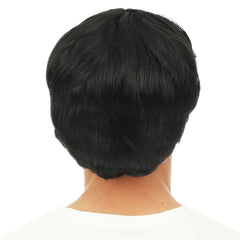 Perruque Courte Raide Noir / Perruque Nick Noir / La Maison du Déguisement