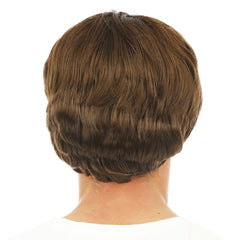 Perruque Courte Raide Marron / Perruque Nick Marron / La Maison du Déguisement