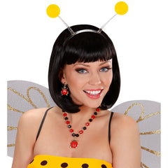 Serre Tête Antennes Jaune / Serre tête boules Jaune / La Maison Du Déguisement