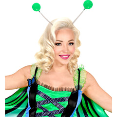 Serre Tête Antennes Vert / Serre tête boules Vert / La Maison Du Déguisement