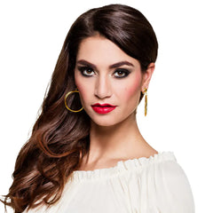 Boucles d'oreilles Pirate Dorée / Boucle d'oreilles Or / Paire pendants d'oreille Pirate / La Maison du Déguisement