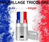 Maquillage Stick France, Bleu Blanc Rouge / Lunettes Tricolore / Stick maquillage Bleu, Blanc, Rouge / La Maison Du Déguisement
