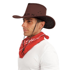 Chapeau Cowboy Marron foncé / Chapeau Cow boy marron foncé / La Maison du Déguisement