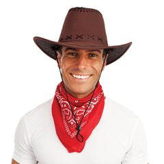 Chapeau Cowboy Marron foncé / Chapeau Cow boy marron foncé / La Maison du Déguisement