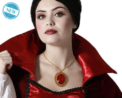 Collier Médiévale Avec Pierres Rouge / Collier Rubis Rouge / La Maison Du Déguisement