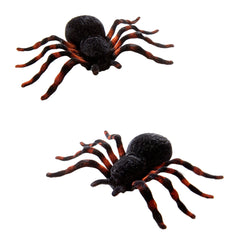 Lot de 2 araignées floquées / 2 araignées floquées / La Maison Du Déguisement