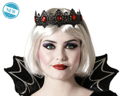 Serre Tête Métal Noir / Couronne Démon Noir / Diadème Gothique Halloween Métal / La Maison Du Déguisement