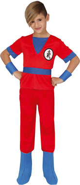 Déguisement Ninja rouge / Costume Manga Fighter rouge enfant / La Maison Du Déguisement