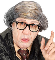 Crâne Avec Cheveux Gris / Coiffe Peignee / La Maison Du Déguisement