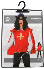 Déguisement Mousquetaire Rouge / Costume Mousquetaire Rouge / La Maison Du Déguisement
