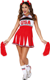 Déguisement Cheerleader / Costume Pom-pom girl / Costume Pom Pom USA / La Maison Du Déguisement