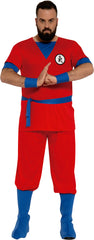 Déguisement Fighter Rouge Adulte / Costume Guerrier Manga Rouge Homme / La Maison Du Déguisement