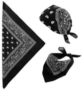 Bandana Cowboy Noir / Bandana de Cow boy Noir / Bandana Rocker Noir / La Maison du Déguisement