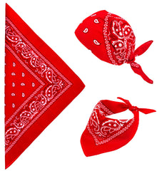 Bandana Cowboy Rouge / Bandana de Cow boy Rouge / Bandana Rouge / La Maison du Déguisement