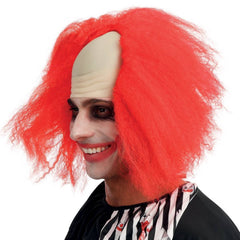 Perruque Clown Dégarni Rouge / Crâne de Clown Rouge / La maison Du Déguisement