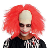 Perruque Clown Dégarni Rouge / Crâne de Clown Rouge / La maison Du Déguisement