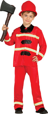 Déguisement Pompier Rouge Enfant / Costume Pompier Rouge Enfant / La Maison Du Déguisement