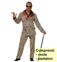 Déguisement Hustler / Costume Playboy Léopard / Costume Léopard Bling Bling / La Maison Du Déguisement