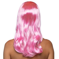 Perruque Chique Rose Clair avec Frange / Perruque Femme Rose Clair avec Frange / La Maison Du Déguisement