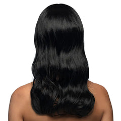 Perruque Chique Noire / Perruque Femme Noir avec frange / La Maison du Déguisement