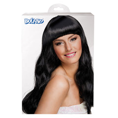 Perruque Chique Noire / Perruque Femme Noir avec frange / La Maison du Déguisement