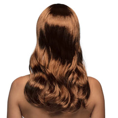 Perruque Chique Châtain / Perruque Femme Marron avec frange / Perruque Femme Brun avec frange / La Maison du Déguisement