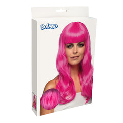 Perruque Chique Rose Glacé / Perruque Femme Rose Glacé avec frange / La Maison du Déguisement