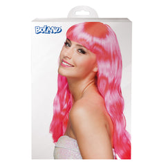 Perruque Chique Rose / Perruque Fashion Rose avec frange / La Maison du Déguisement