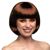 Perruque Cabaret Marron Chocolat / Perruque Party Châtain Chocolat / La Maison du Déguisement