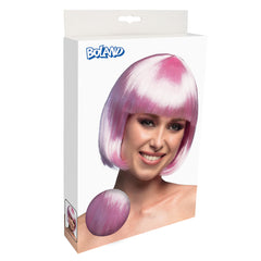 Perruque Cabaret Rose Clair / Perruque Carré Rose Clair / Perruque Party Rose Clair / La Maison Du Déguisement